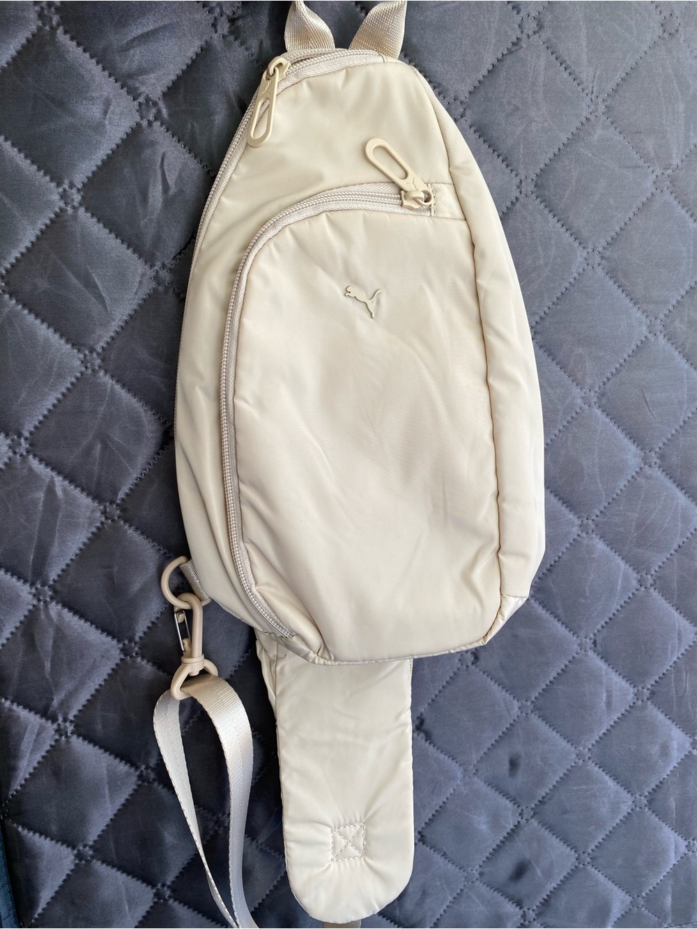 Puma Cream Crossbody Sling Bag - Cream